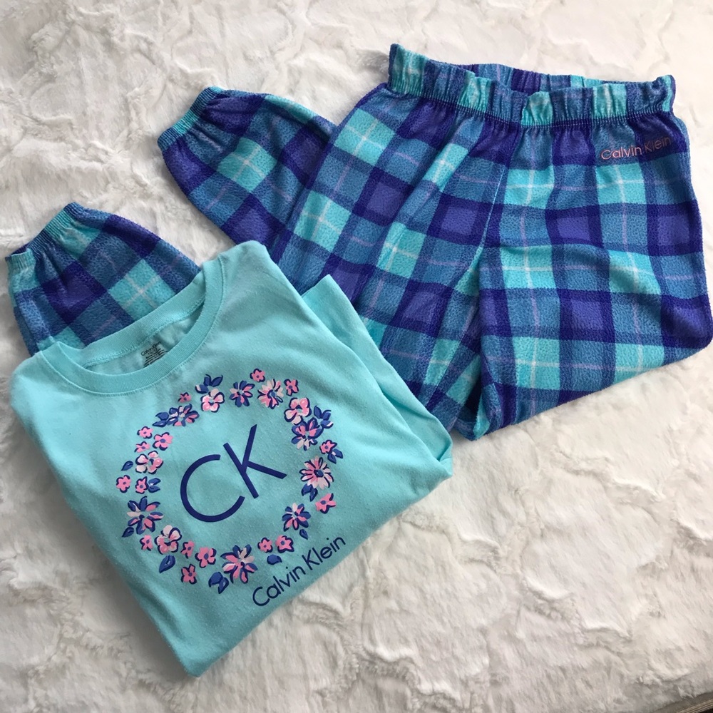 Plaid Pajama Set | Calvin Klein | Girls L 10-12